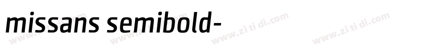 missans semibold字体转换